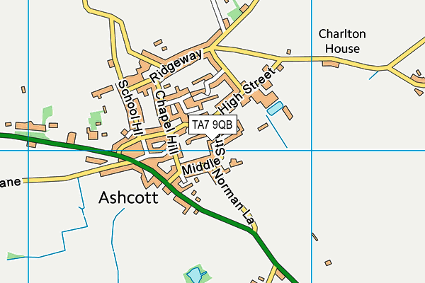 TA7 9QB map - OS VectorMap District (Ordnance Survey)