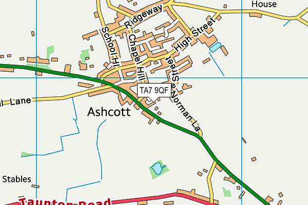 TA7 9QF map - OS VectorMap District (Ordnance Survey)