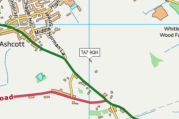 TA7 9QH map - OS VectorMap District (Ordnance Survey)