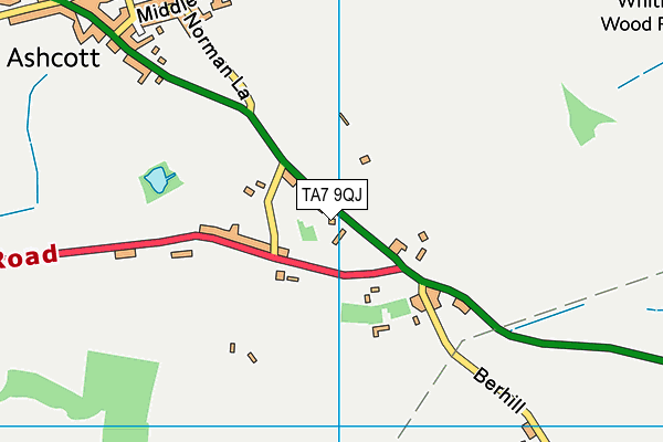 TA7 9QJ map - OS VectorMap District (Ordnance Survey)