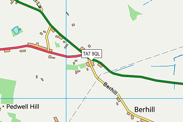 TA7 9QL map - OS VectorMap District (Ordnance Survey)