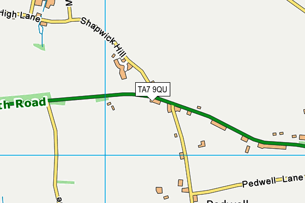 TA7 9QU map - OS VectorMap District (Ordnance Survey)