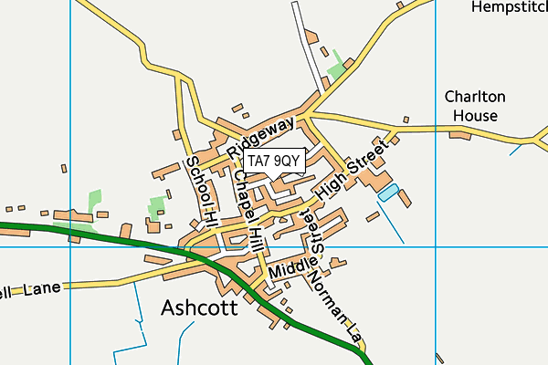 TA7 9QY map - OS VectorMap District (Ordnance Survey)