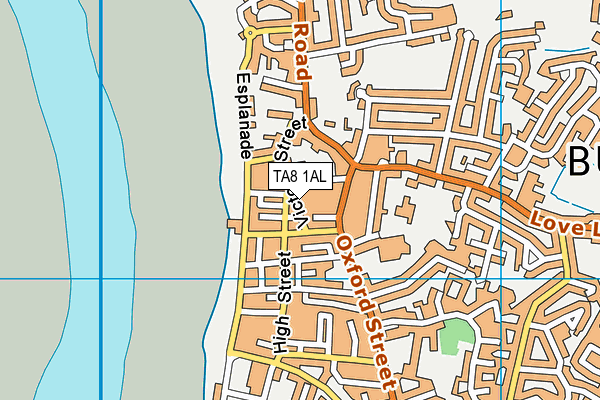 TA8 1AL map - OS VectorMap District (Ordnance Survey)