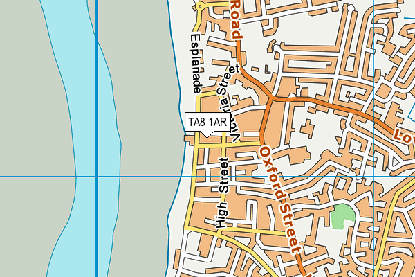 TA8 1AR map - OS VectorMap District (Ordnance Survey)