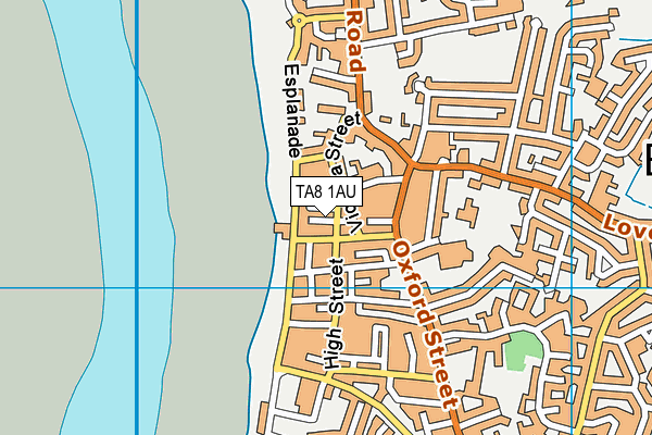 TA8 1AU map - OS VectorMap District (Ordnance Survey)