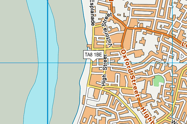 Map of ESPLANADE BURNHAM ON SEA FLAT MANAGEMENT COMPANY LIMITED(THE) at district scale