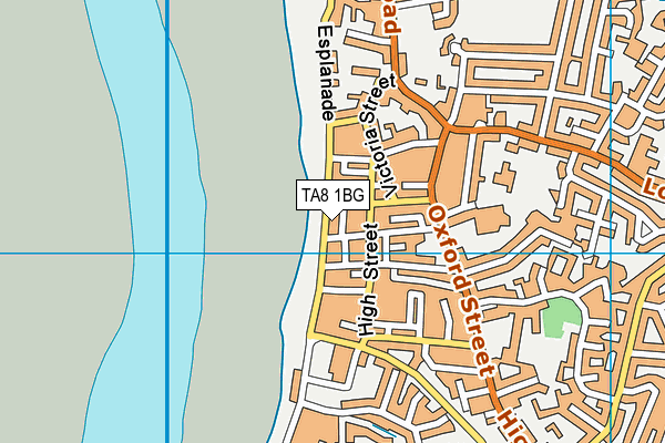 Map of 19, THE ESPLANADE, BURNHAM-ON-SEA, MANAGEMENT CO. LIMITED at district scale