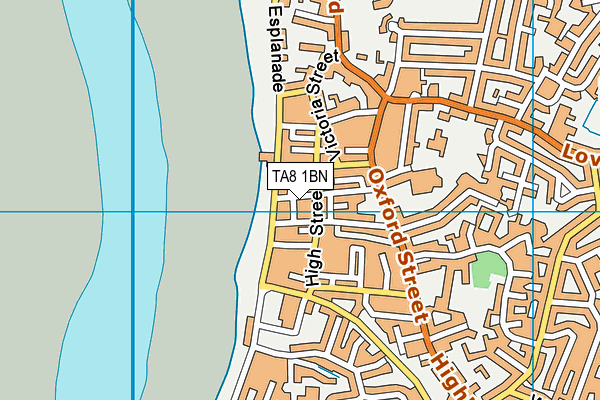 TA8 1BN map - OS VectorMap District (Ordnance Survey)