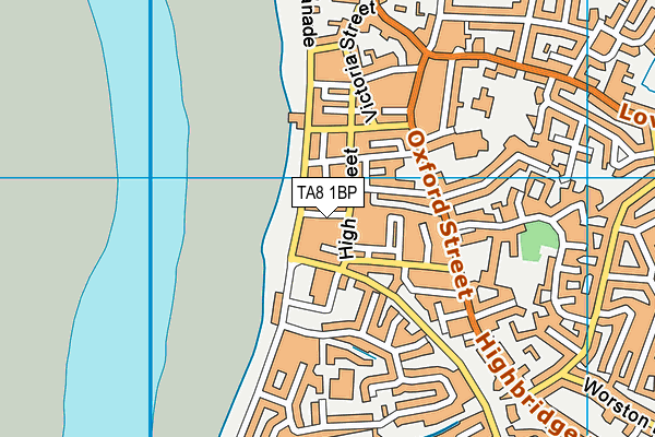 TA8 1BP map - OS VectorMap District (Ordnance Survey)