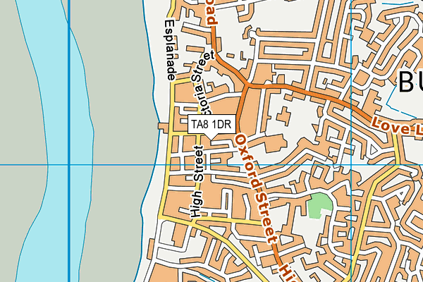 TA8 1DR map - OS VectorMap District (Ordnance Survey)