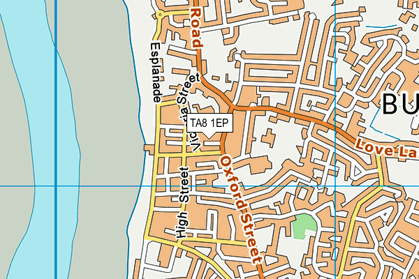 TA8 1EP map - OS VectorMap District (Ordnance Survey)