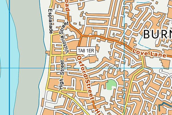 TA8 1ER map - OS VectorMap District (Ordnance Survey)