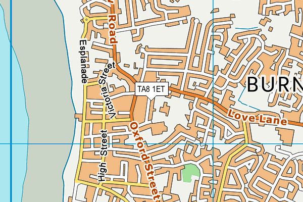 TA8 1ET map - OS VectorMap District (Ordnance Survey)