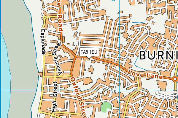 TA8 1EU map - OS VectorMap District (Ordnance Survey)