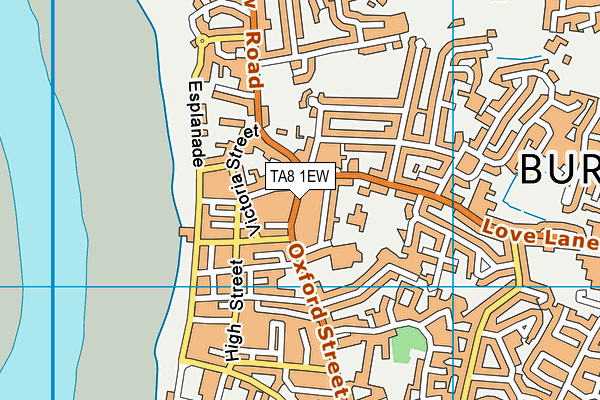 TA8 1EW map - OS VectorMap District (Ordnance Survey)