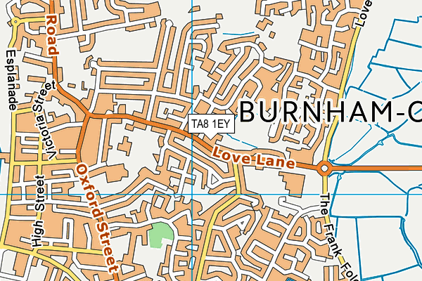 Fit 4 All Health And Fitness Studio map (TA8 1EY) - OS VectorMap District (Ordnance Survey)