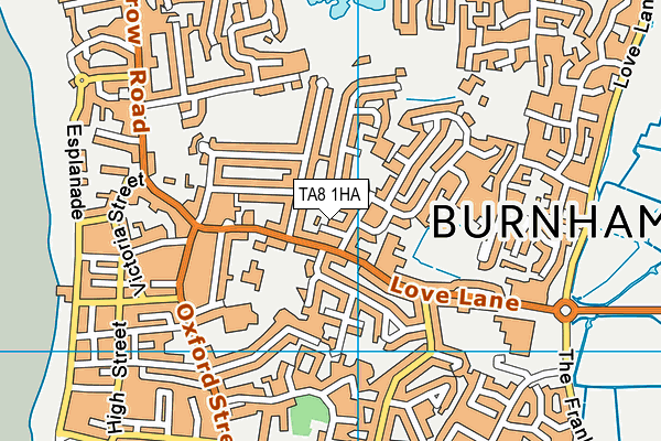 TA8 1HA map - OS VectorMap District (Ordnance Survey)