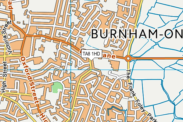 TA8 1HD map - OS VectorMap District (Ordnance Survey)