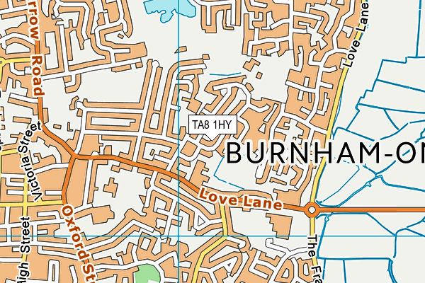 TA8 1HY map - OS VectorMap District (Ordnance Survey)