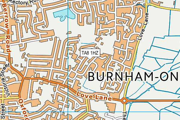 TA8 1HZ map - OS VectorMap District (Ordnance Survey)