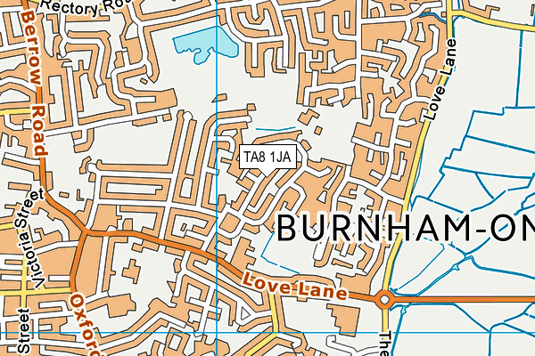 TA8 1JA map - OS VectorMap District (Ordnance Survey)