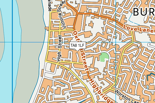 TA8 1LF map - OS VectorMap District (Ordnance Survey)