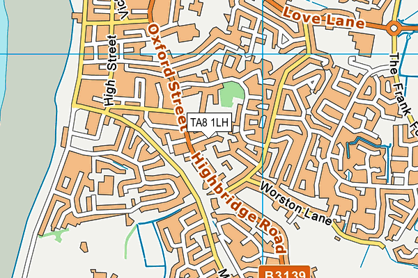 TA8 1LH map - OS VectorMap District (Ordnance Survey)