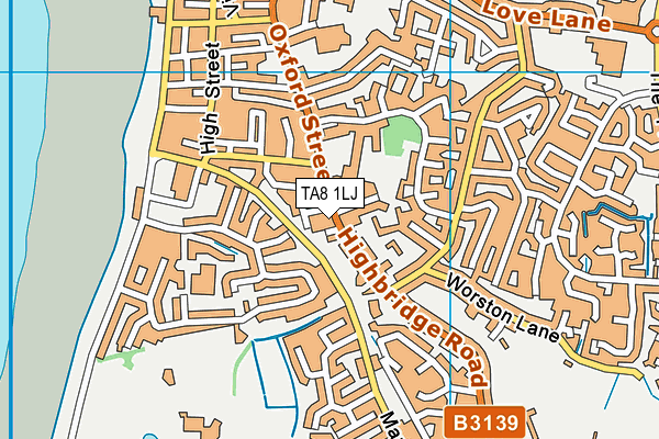 TA8 1LJ map - OS VectorMap District (Ordnance Survey)