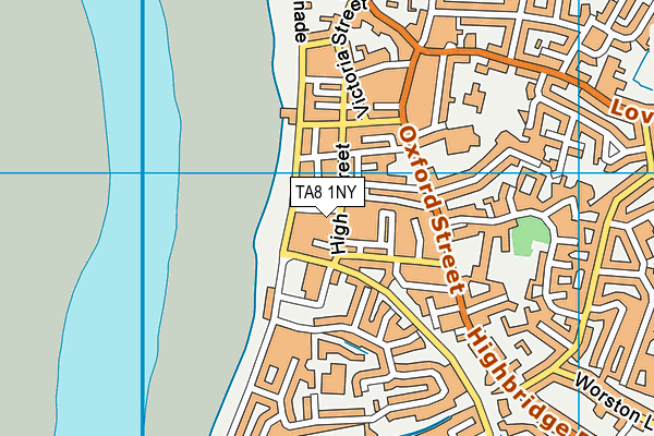 TA8 1NY map - OS VectorMap District (Ordnance Survey)