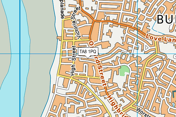 TA8 1PQ map - OS VectorMap District (Ordnance Survey)