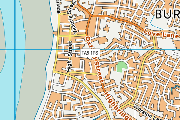 TA8 1PS map - OS VectorMap District (Ordnance Survey)