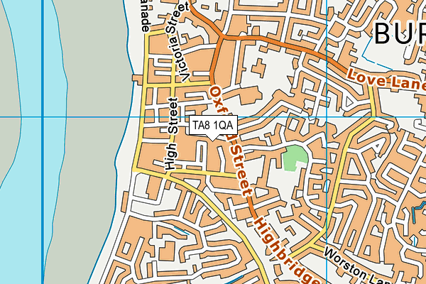 TA8 1QA map - OS VectorMap District (Ordnance Survey)