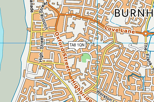 TA8 1QN map - OS VectorMap District (Ordnance Survey)