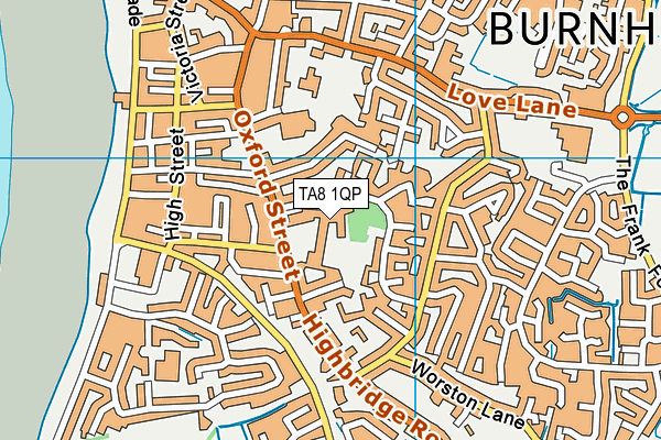 TA8 1QP map - OS VectorMap District (Ordnance Survey)