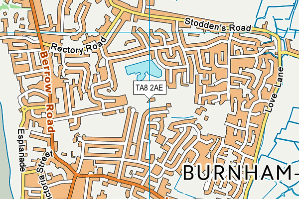 TA8 2AE map - OS VectorMap District (Ordnance Survey)