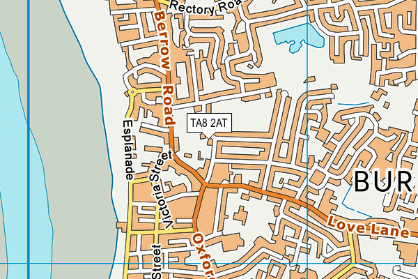 TA8 2AT map - OS VectorMap District (Ordnance Survey)