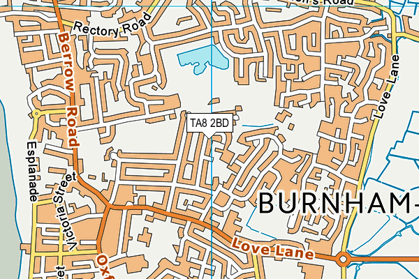 TA8 2BD map - OS VectorMap District (Ordnance Survey)