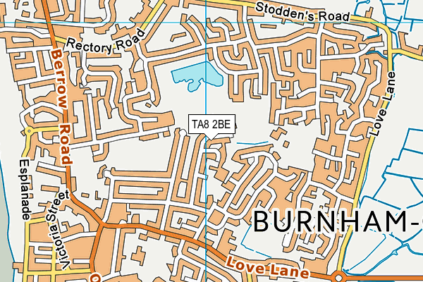 TA8 2BE map - OS VectorMap District (Ordnance Survey)