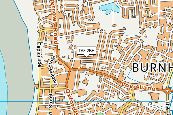 TA8 2BH map - OS VectorMap District (Ordnance Survey)