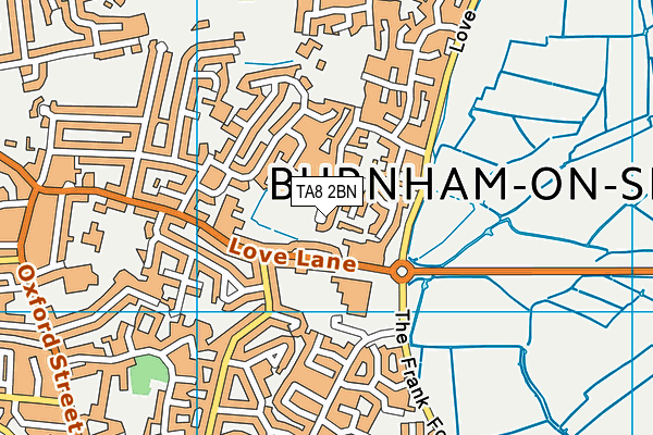 TA8 2BN map - OS VectorMap District (Ordnance Survey)