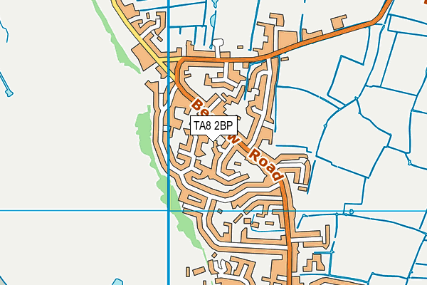 TA8 2BP map - OS VectorMap District (Ordnance Survey)