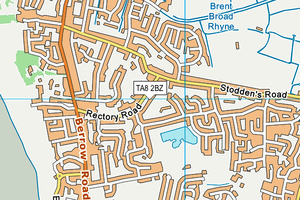 TA8 2BZ map - OS VectorMap District (Ordnance Survey)