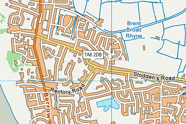 TA8 2DB map - OS VectorMap District (Ordnance Survey)