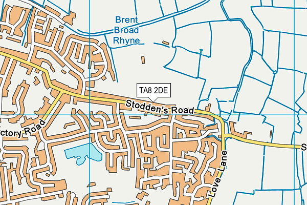 TA8 2DE map - OS VectorMap District (Ordnance Survey)