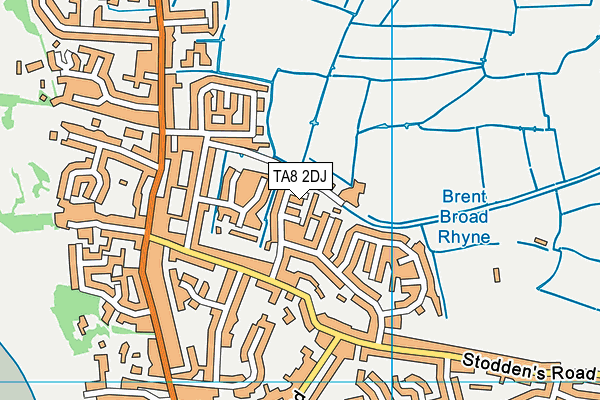 TA8 2DJ map - OS VectorMap District (Ordnance Survey)