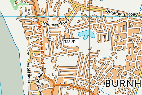 TA8 2DL map - OS VectorMap District (Ordnance Survey)