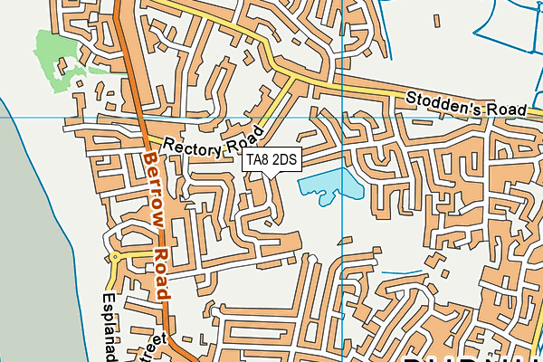 TA8 2DS map - OS VectorMap District (Ordnance Survey)