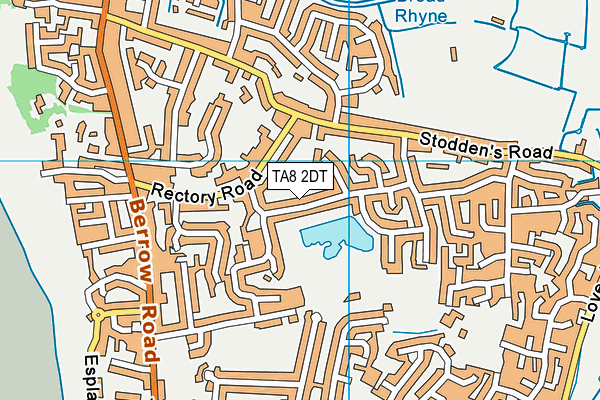 TA8 2DT map - OS VectorMap District (Ordnance Survey)