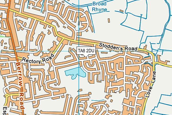 TA8 2DU map - OS VectorMap District (Ordnance Survey)